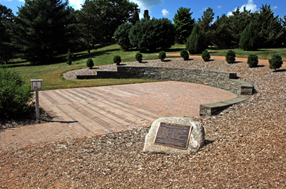 engraved brick plaza Minnesota Landscape